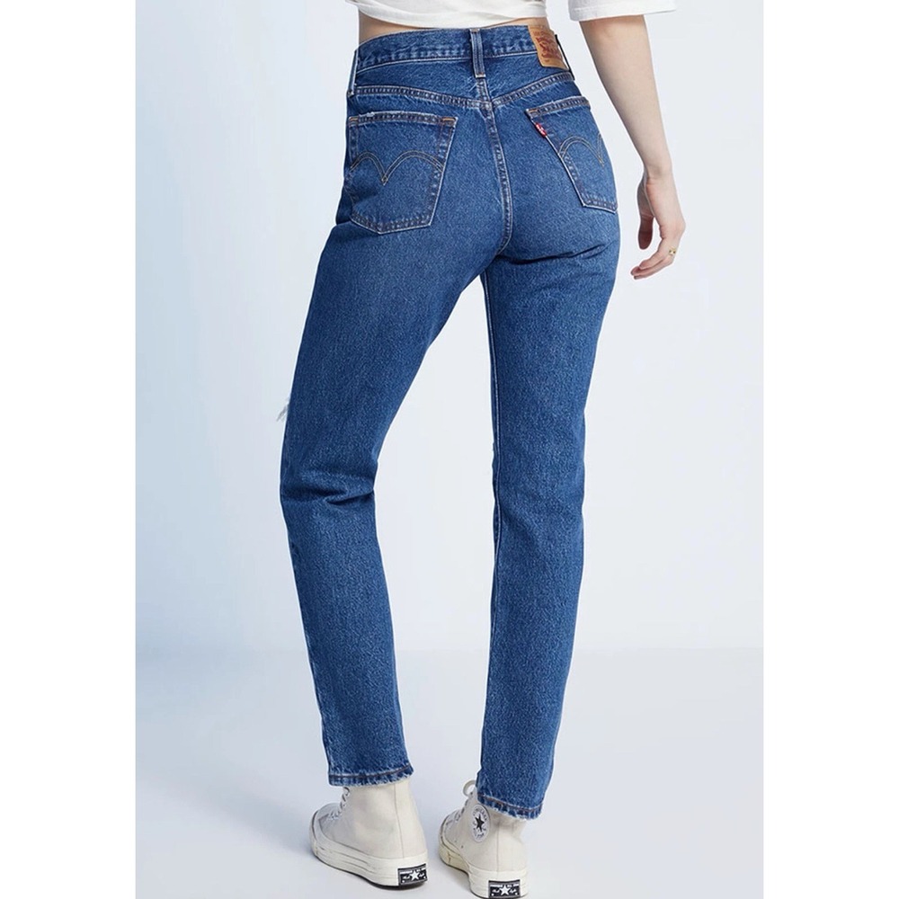 Levi's Blue Straight Leg Women's Jeans - Picture 4 of 9